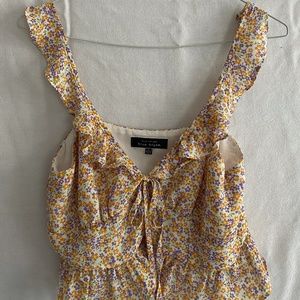 VINTAGE 70s FLORAL BLOUSE